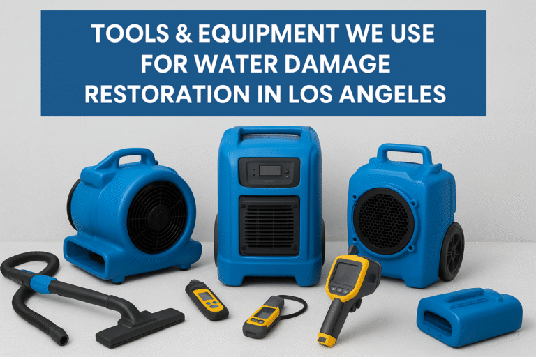 Tools & Equipment We Use for Water Damage Restoration in Los Angeles