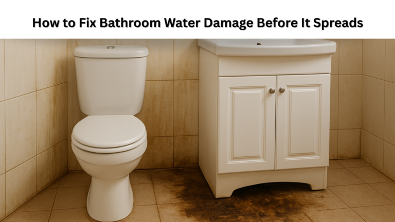 How to Fix Bathroom Water Damage Before It Spreads
