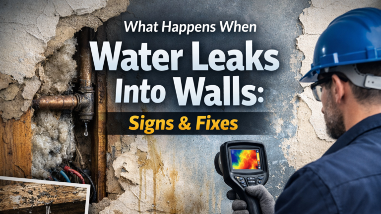 What Happens When Water Leaks Into Walls (Signs & Fixes)