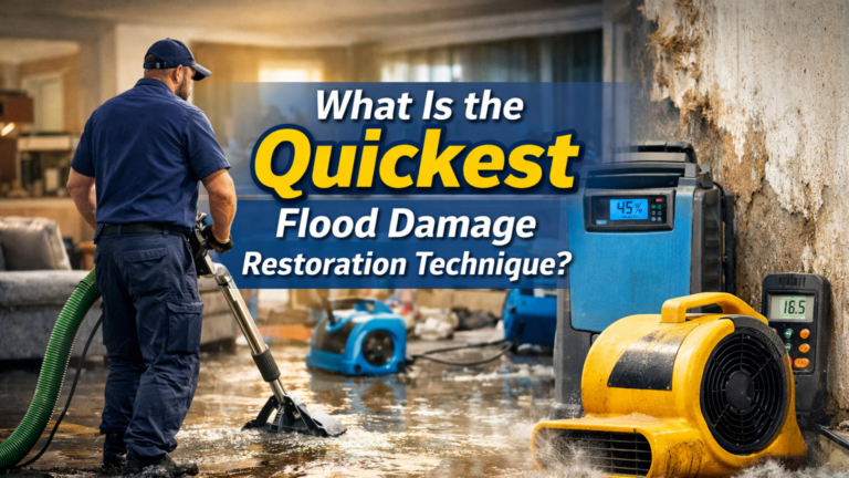 What Is the Quickest Flood Damage Restoration Technique?