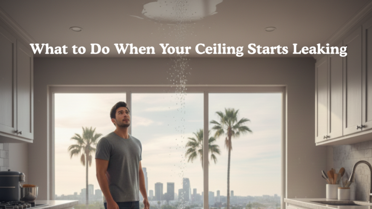 What to Do When Your Ceiling Starts Leaking in Los Angeles